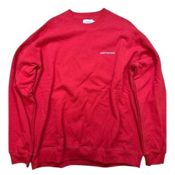 Saintwoods Logo Sweatshirt in Red - Picture 1 of 6